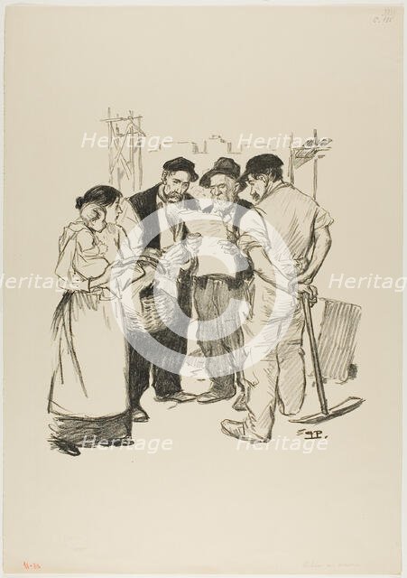 Retour en arrière, June 1894. Creator: Theophile Alexandre Steinlen.