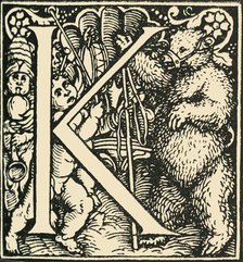 'K - An Alphabet by Hans Weiditz', c1520-1521, (1908). Creator: Hans Weiditz.