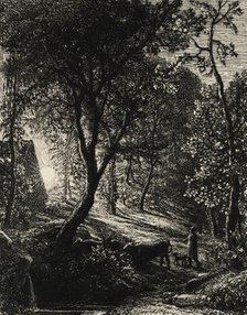 The Herdsman's Cottage, or Sunset, 1850. Creator: Samuel Palmer.