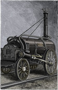 George Stephenson's locomotive 'Rocket', 1829 (1892). Artist: Unknown.