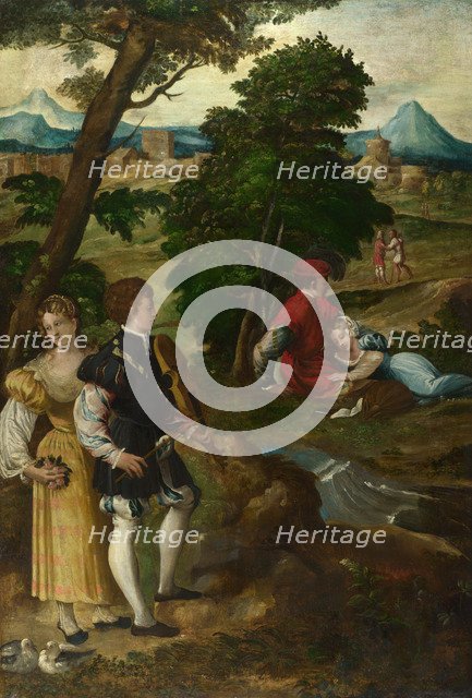 The Garden of Love, c. 1535-1550. Artist: Bernardino da Asola (1490-1535)