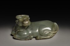 Reclining Water Buffalo, 1644-1911. Creator: Unknown.