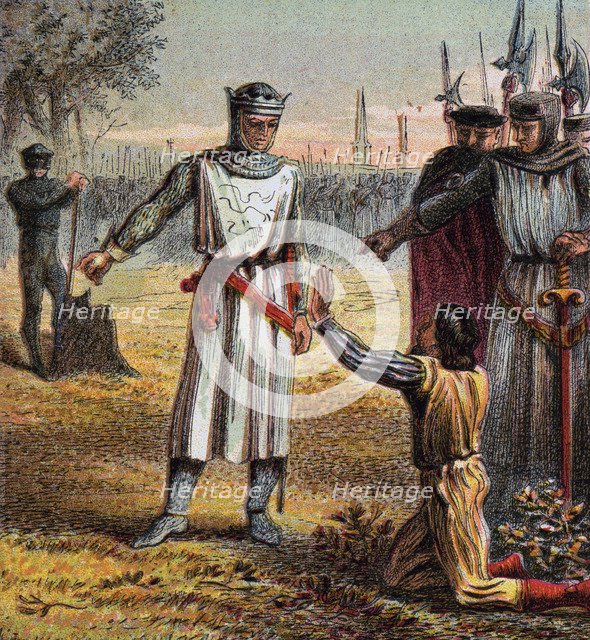 'Death Of Piers Gaveston', 1312, (c1850). Artist: Unknown