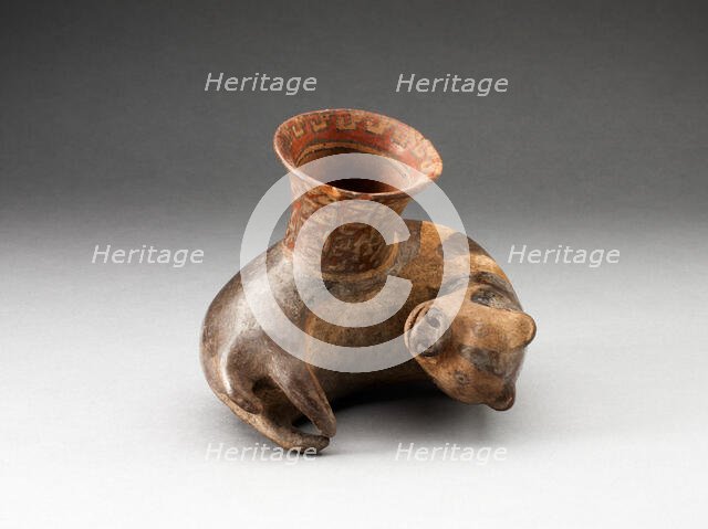 Miniature Vessel in the Form of a Reclinging Animal, A.D. 1450/1532. Creator: Unknown.