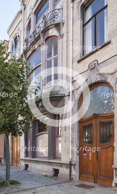 Maison-Atelier Delcorde, 40 & 44 Avenue Sleeckx, (1913), c2014-2017 Artist: Alan John Ainsworth.