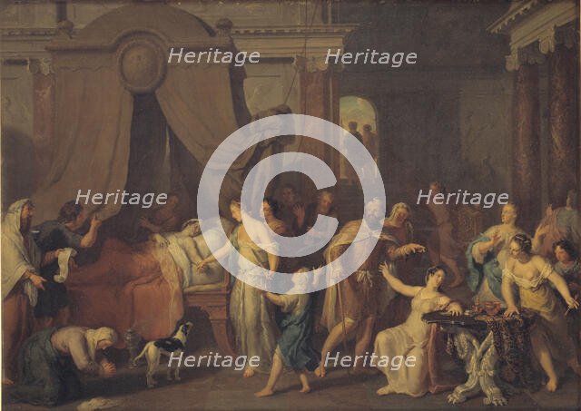 Alcestis and Admetus, 1663-1733. Creator: Gerard Hoet.