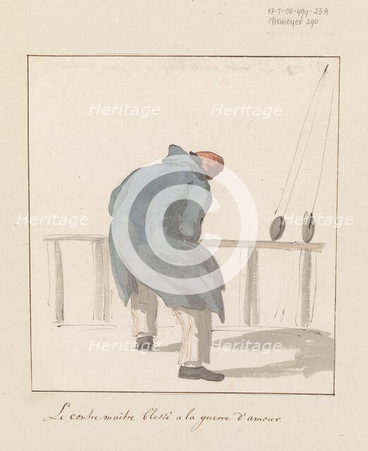 Boatswain on board the ship l'Heureuse Marianne, 1778. Creator: Louis Ducros.