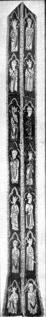 Stole with Figures of Kings and Bishops, British, ca. 1300. Creator: Unknown.