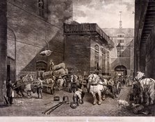 The Hour Glass Brewery on Upper Thames Street, London, 1821.  Artist: J Bromley