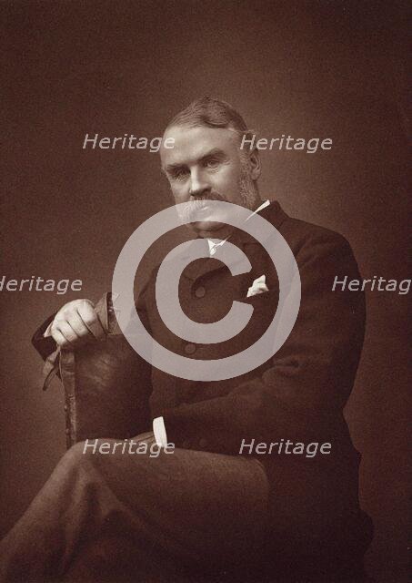 Portrait of Sir William Schwenck Gilbert (1836-1911). Creator: Barraud, Herbert Rose (1845-1896).