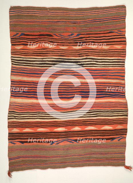 Banded Wearing Blanket (diyugi), c. 1880-1890. Creator: Unknown.