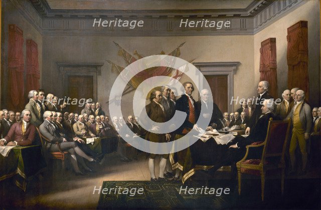 Declaration of Independence', 1819. Creator: Trumbull, John (1756-1843).