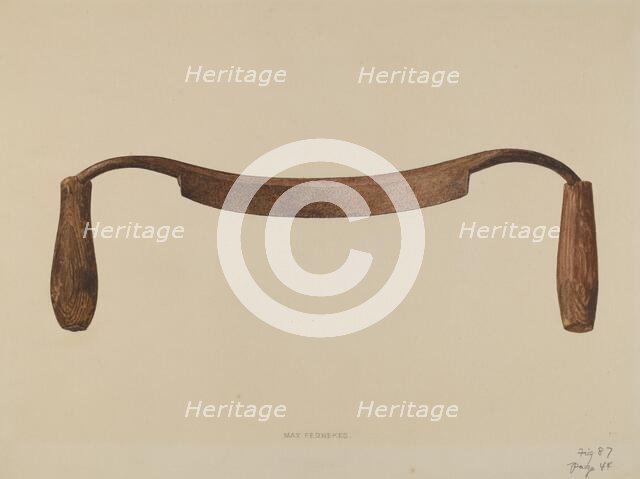 Drawknife, c. 1938. Creator: Max Fernekes.