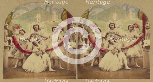 Pets of the Ballet., about 1868. Creator: London Stereoscopic & Photographic Co.