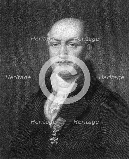 Jean Baptiste Joseph Delambre, French mathematician and astronomer, (1836).Artist: B Holl