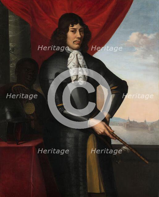Portrait of Jan Valckenburgh and an Enslaved Servant, c.1660. Creator: Daniel Vertangen.