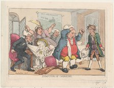 Symptoms of Choaking, 1806 (pub. August 25, 1808)., 1806 (pub. August 25, 1808). Creator: Thomas Rowlandson.