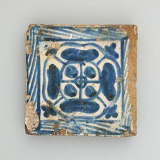 Floor Tile with Rosette, Manises, 1474/1500. Creator: Unknown.