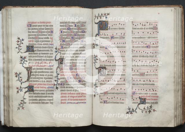 The Gotha Missal: Fol. 67r, Text, c. 1375. Creator: Master of the Boqueteaux (French); Workshop, and.