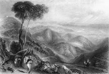 'Valley of the Dhoon, from the Landour Ridge', 1838. Creator: George Francis White.