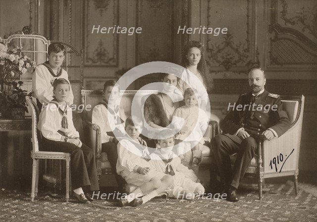 Grand Duchess Xenia Alexandrovna (1875-1960) with her husband Grand Duke Alexander Mikhailovich (186