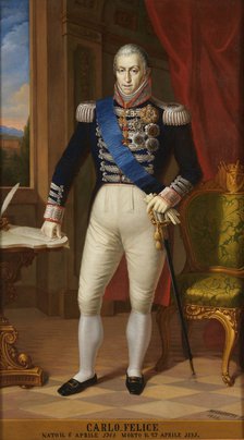 King Charles Felix of Sardinia (1765-1831). Artist: Anonymous 