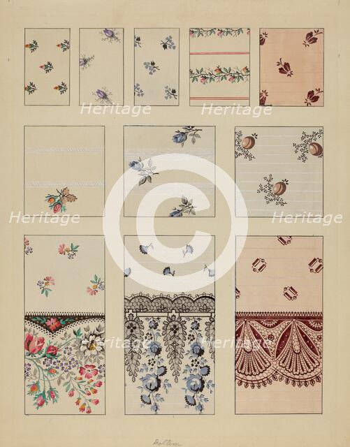 Printed Cotton, c. 1936. Creator: Millia Davenport.