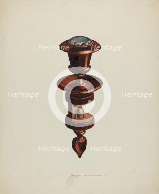 Sewing Holder, c. 1939. Creator: Ernest A Towers Jr.