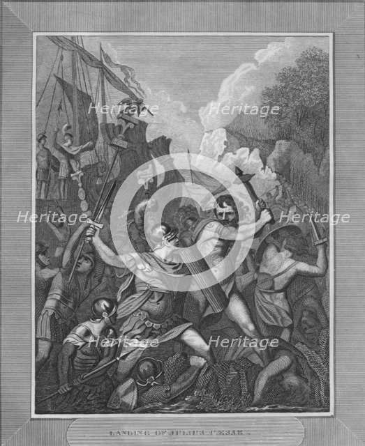 'Landing of Julius Caesar', 1838. Artist: Unknown.