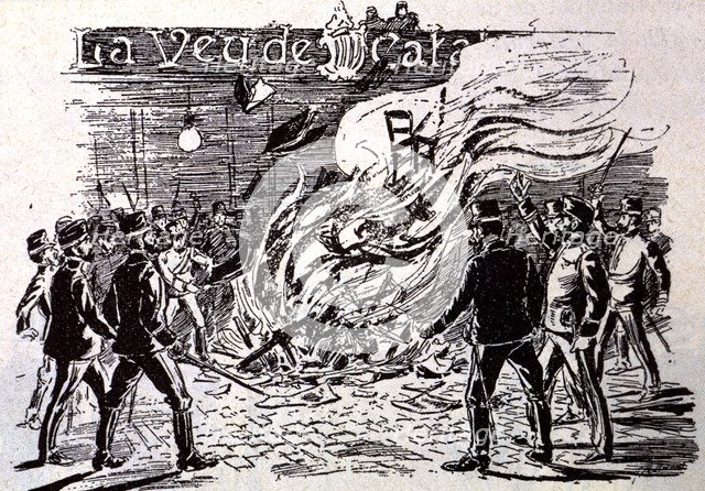 Assault and destruction of the premises and the editorial office of the Cu-cut magazine and the n…