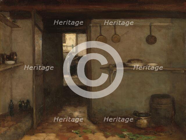 Cellar of the Artist’s Home in The Hague, 1888. Creator: Jan Hendrik Weissenbruch.