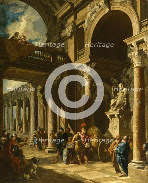 Alexander the Great Cutting the Gordian Knot, c1718-1719. Creator: Giovanni Paolo Panini.