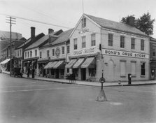 Brick Row, Commerce and Main Streets, located in the vicinity of Fredericksburg...Virginia, c1925. Creator: Frances Benjamin Johnston.