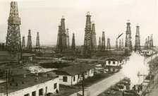 The Kaganovich oilfield outside Baku, 1940. Creators: Air Ministry, Royal Air Force.