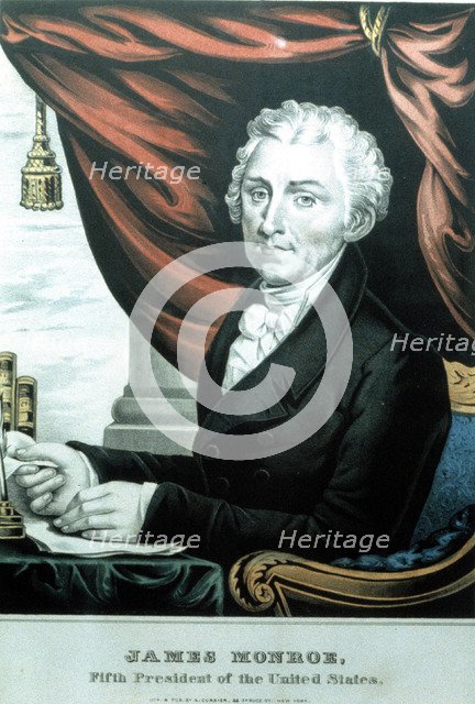 James Monroe (1758-1831), American politician, fifth president of the United States.