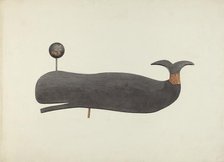 Whale Weather Vane, c. 1938. Creator: Marian Page.