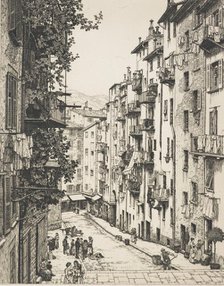 Rue Gubernatis, Nice, 1920-1935. Creator: Frederick Marriott.