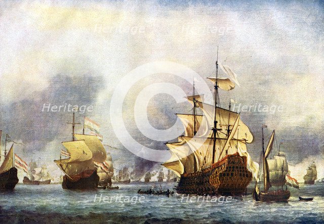 'The Surrender of the Prince Royal'. c1650-1700Artist: Willem van de Velde the Younger