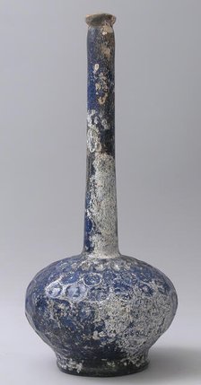 Tall-Necked Bottle, Iran, 12th-13th century. Creator: Unknown.