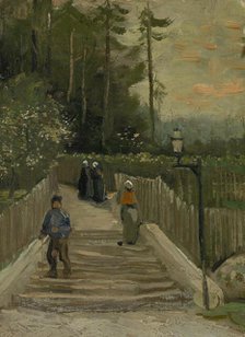 Path in Montmartre, 1886. Creator: Gogh, Vincent, van (1853-1890).