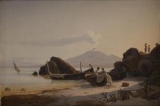A Coast. Sicily, 1832. Creator: Ernst Christian Frederik Petzholdt.