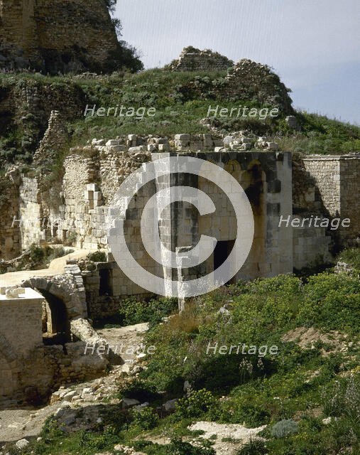 Citadel of Salah Ed-Din or Saladin Castle, near Al-Haffah, Syria, 2001. Creator: LTL.
