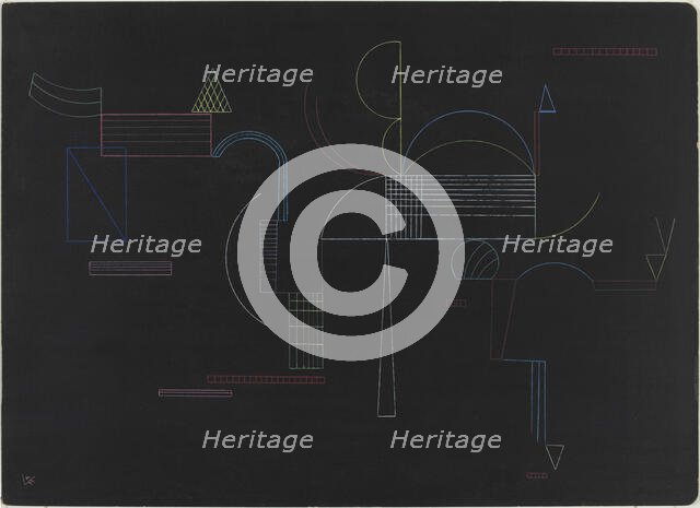 Von hier bis dort (From Here to There), 1933. Creator: Kandinsky, Wassily Vasilyevich (1866-1944).