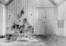 Room where Tsar Nicholas II and his family were executed, Yekaterinburg, Russia, July 17 1918. Artist: Unknown
