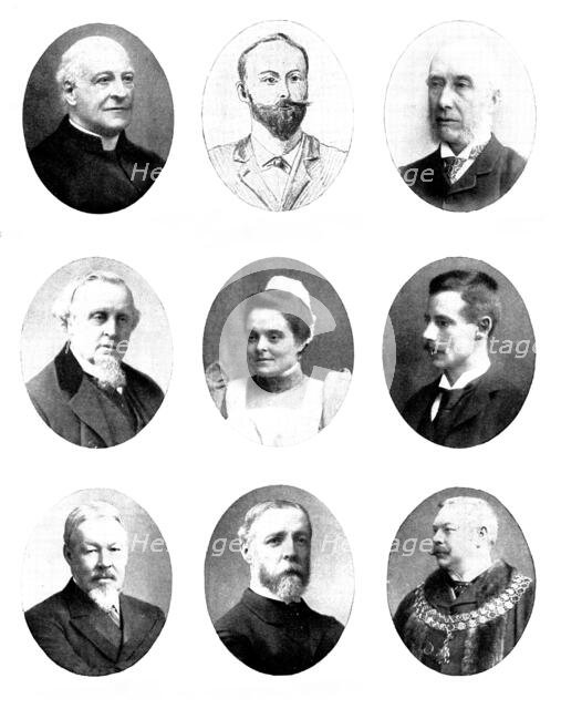 Various portraits, 1898. Creators: Elliott & Fry, Unknown.