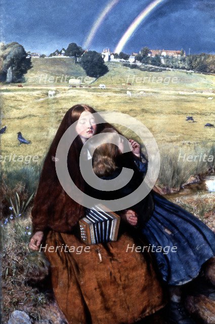 The Blind Girl', 1856. Artist: John Everett Millais