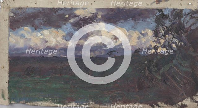 Clouds over the plain, c1910s. Creator: Verner Thome.