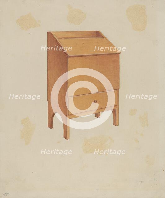 Shaker Wood Box, c. 1936. Creator: Lawrence Foster.