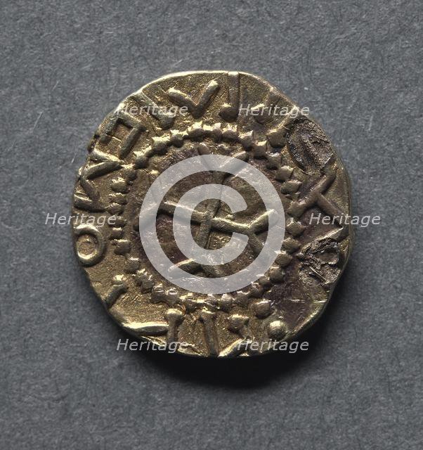 Witmen Tremissis (reverse), early 600s. Creator: Unknown.