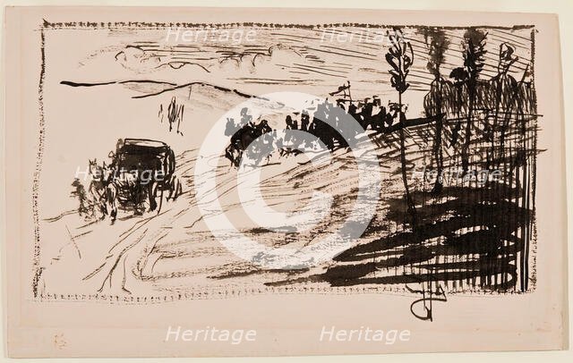 Coxey's Army, c. 1894. Creator: Robert Henri.